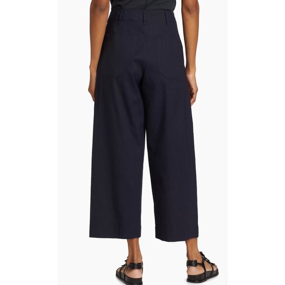 rag & bone Banks Linen-Blend Pants wide leg color salute size 12 - Picture 3 of 6